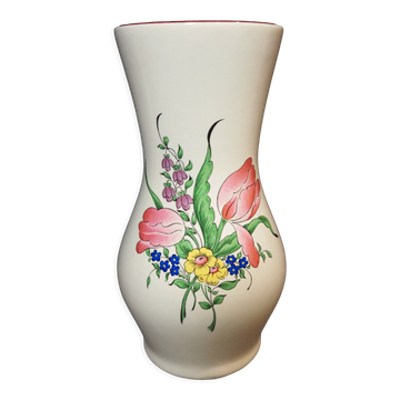 'Petit' Louis XV vase numbered collection reverberate faience Lunéville France KG