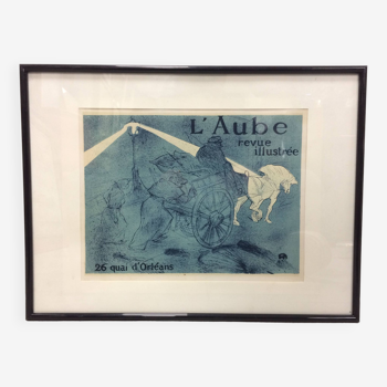 Affichette "L'Aube" Toulouse-Lautrec