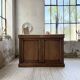 Oak and marble counter 1950