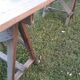 table tréteaux 2m atelier campagne ancienne