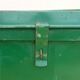Military green metal trunk