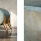 Mid-Century Modern Italian Turquoise Streamline Wood Sideboard, 1960s