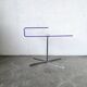 Transparent acrylic and chrome side table, 1970s design.