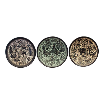 Decorative plates by Stefan Kniat 60s