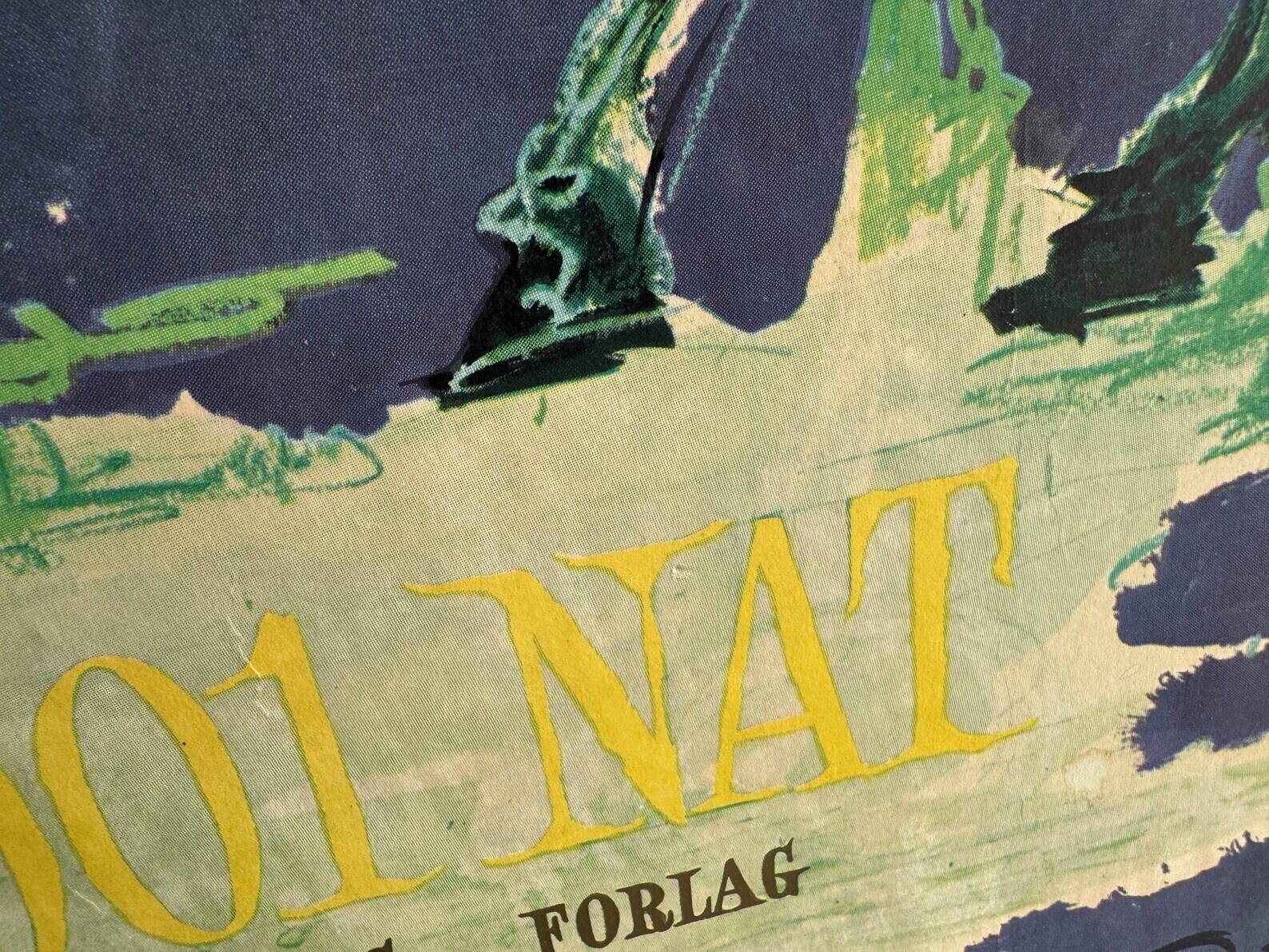 Vintage Björn Wiinblad "One Thousand and One Nights" Art print wall decoration "Tusen och en Natt"