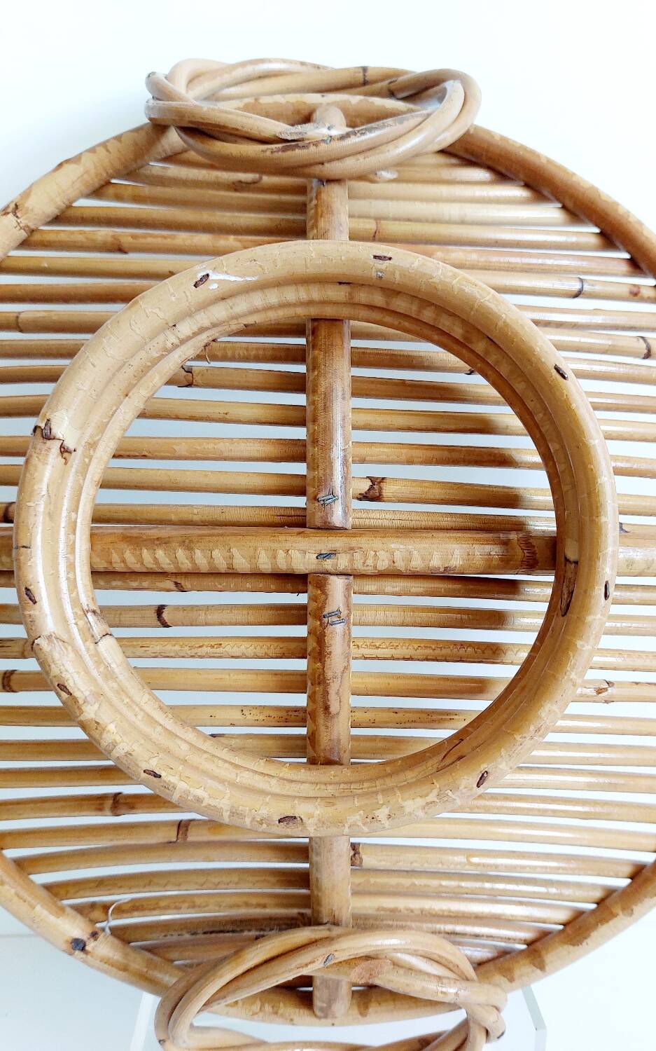 Vintage bamboo basket