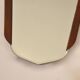 Scandinavian years 60 beveled teak mirror 58 x 33 cm