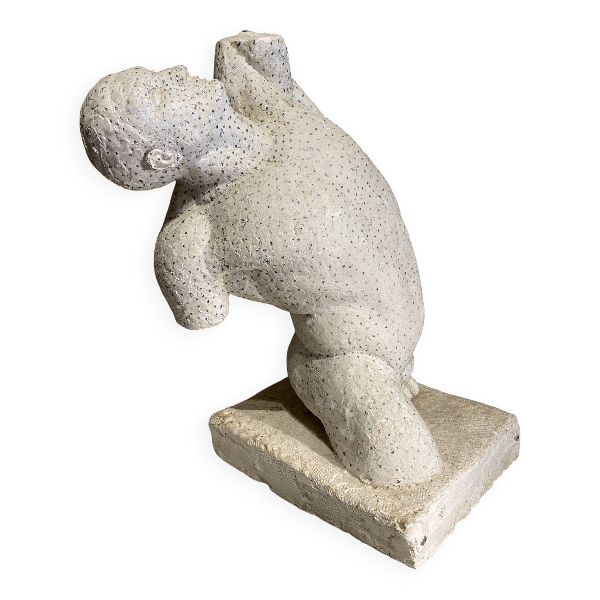 Bust of a man, plaster study