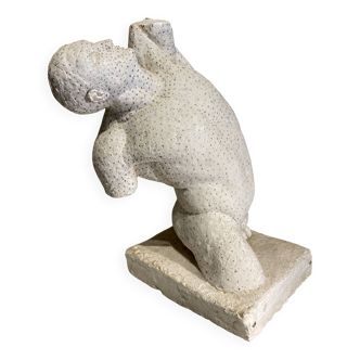 Buste d'homme, étude en plâtre