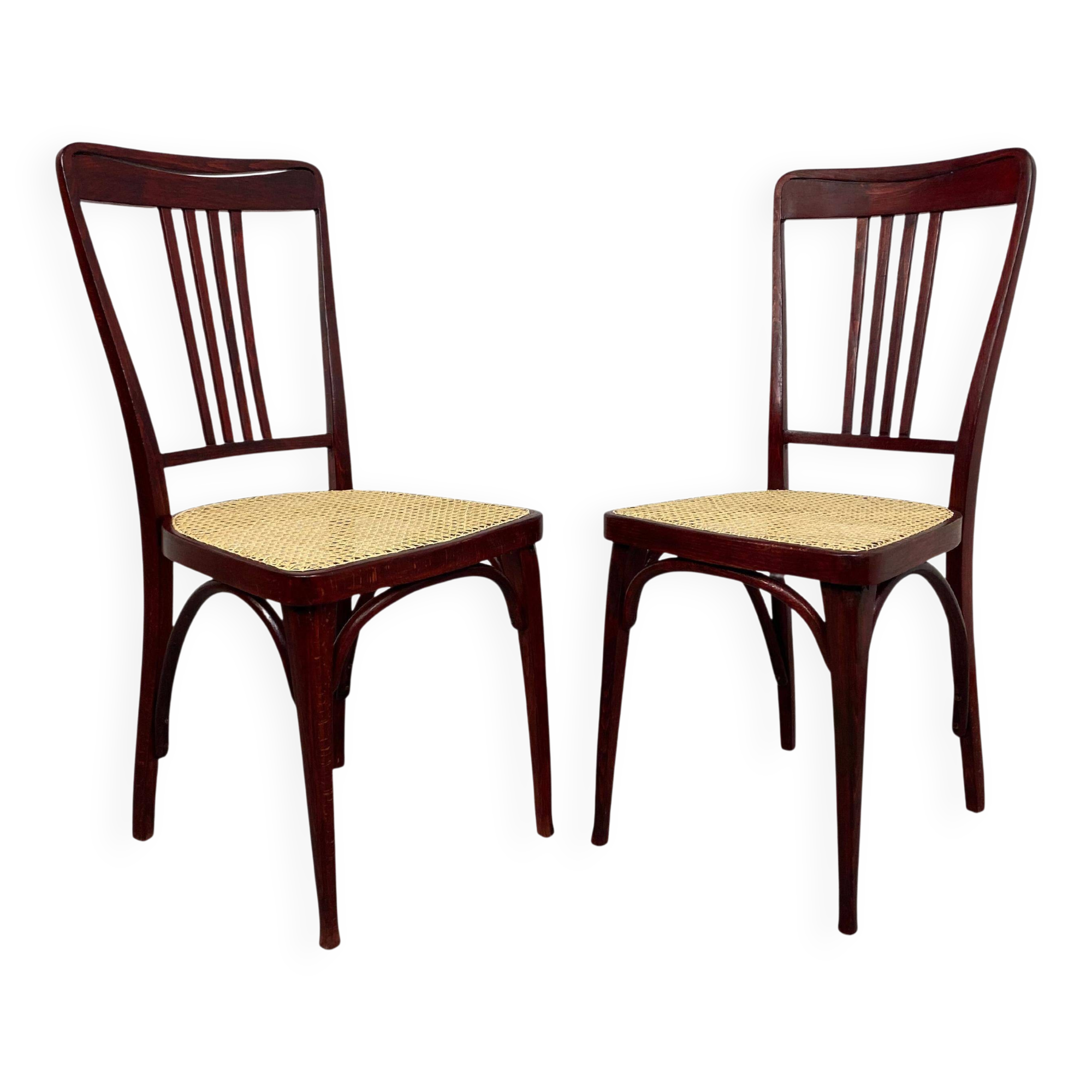 Secession dining chairs by Thonet