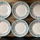 Set of 6 dessert plates Arcopal France – Aztec Vintage 90s model