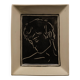 Vide-poche en céramique noire et blanche