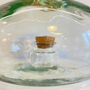 Bonbonnes vintage en verre soufflé et liège