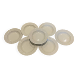Set of 6+1 B&C Limoges deep plate