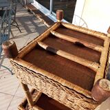 Vintage rattan service