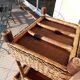 Desserte vintage en rotin