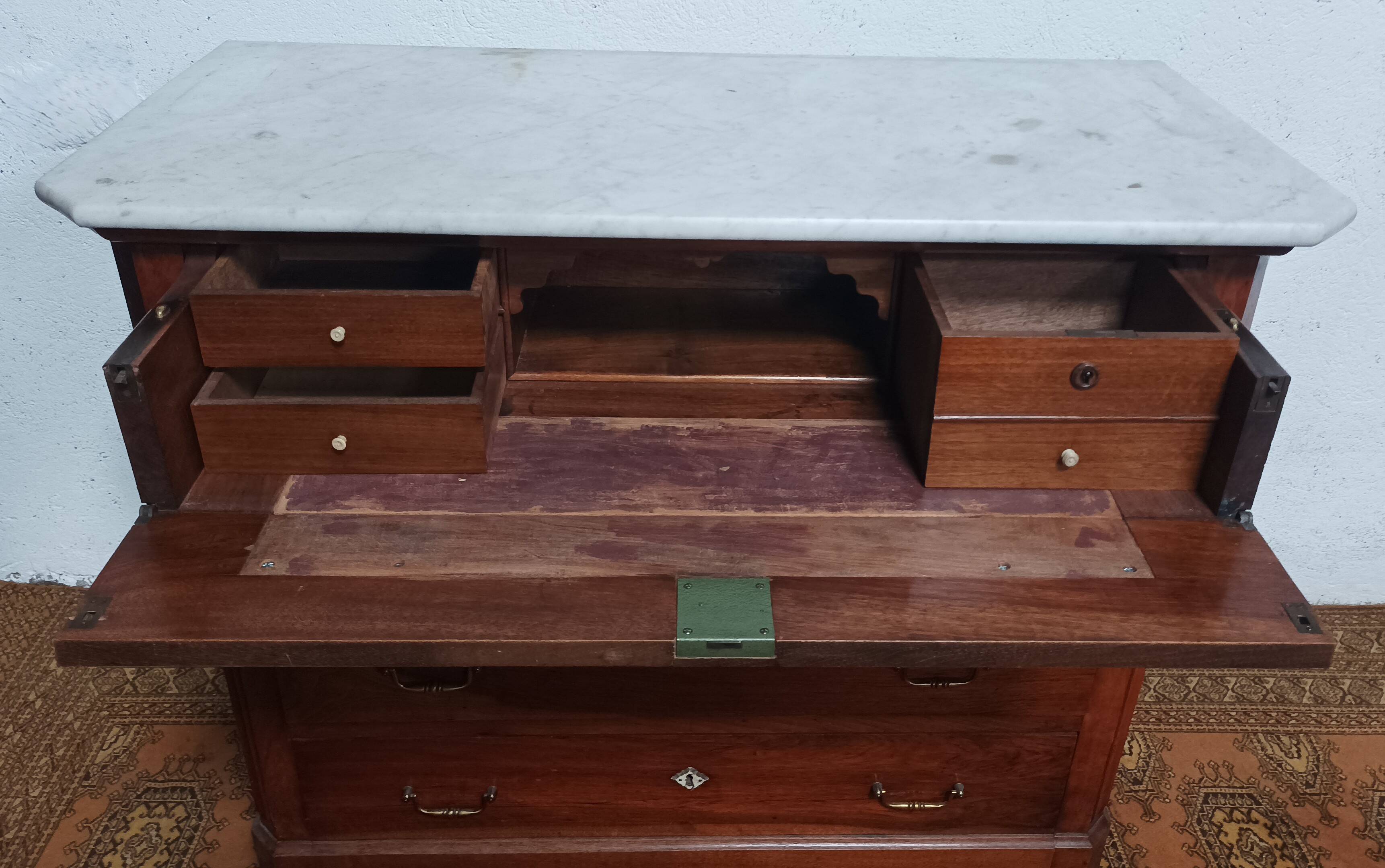 Louis Philippe walnut chest of drawers