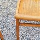 Set of 4 bistro chairs in beech and blond oak from the 50s