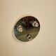 Applique vintage miroir triple ampoules vers 1970