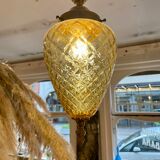 Amber pineapple chandelier from the 70s