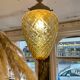 Amber pineapple chandelier from the 70s