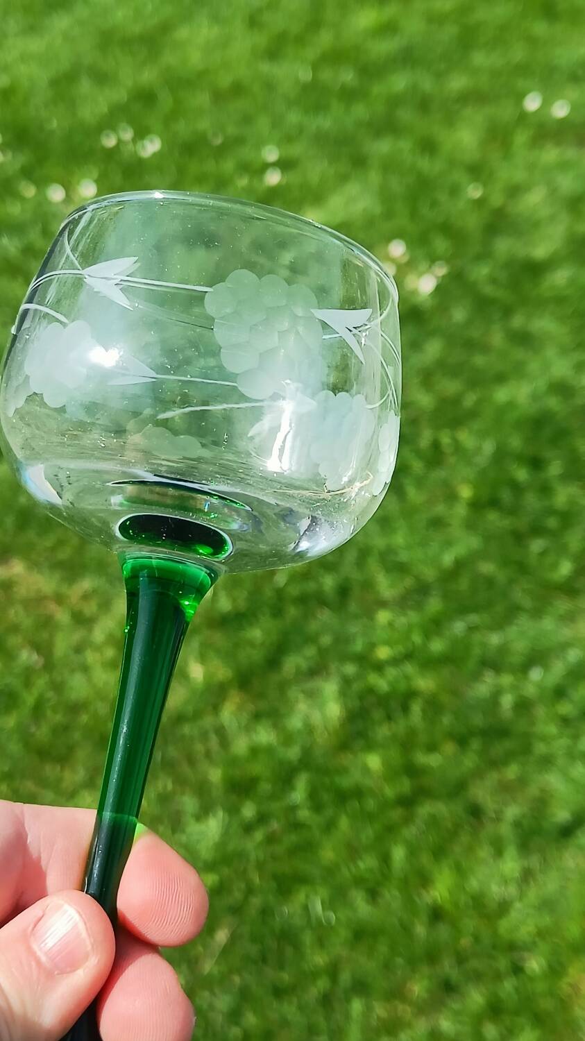 Antique engraved glasses