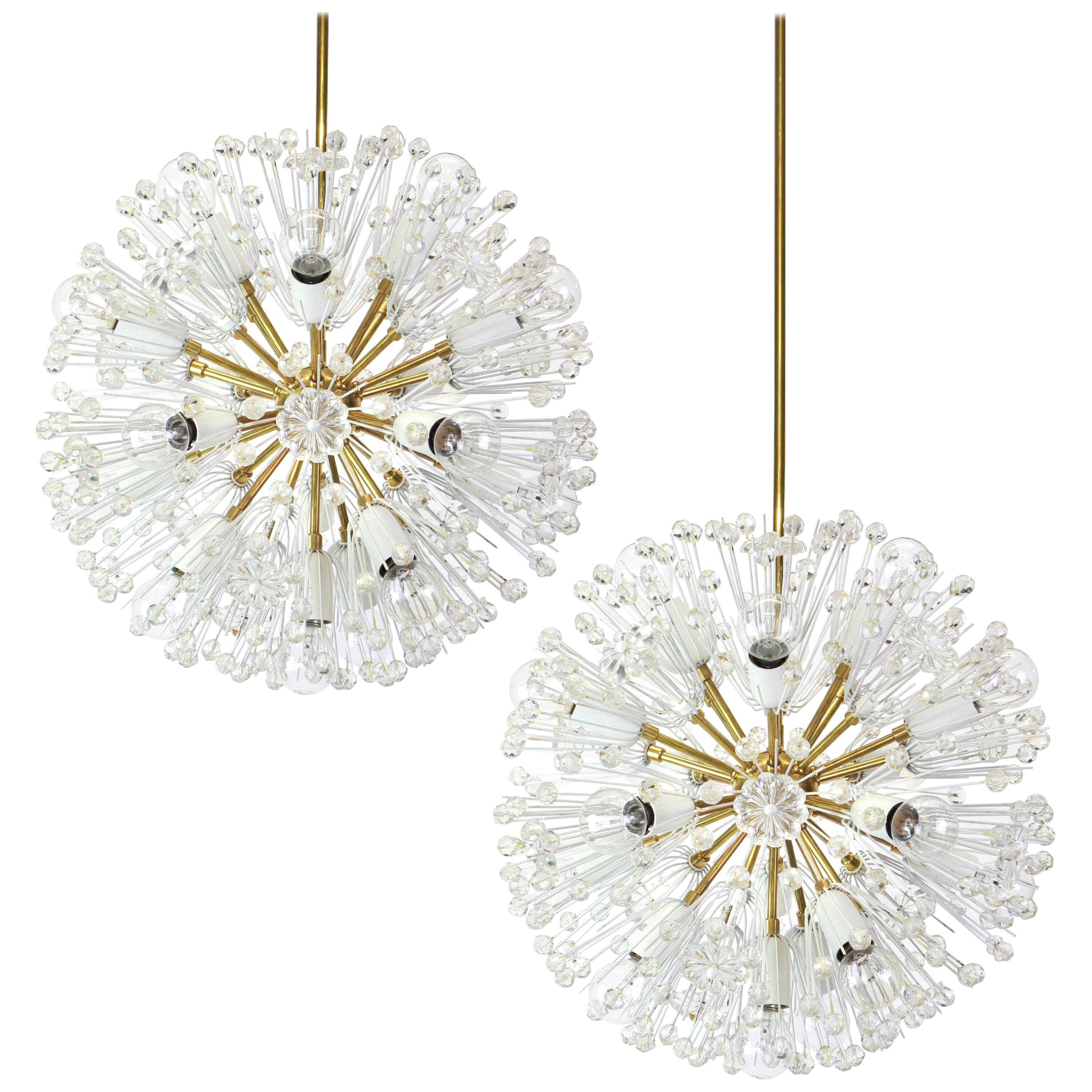 Brass star chandelier by Emil Stejnar, Austria, 1960s.