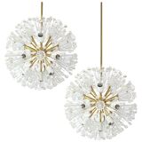 Brass star chandelier by Emil Stejnar, Austria, 1960s.