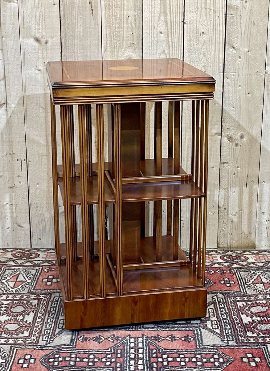 English yew swivel library from the 1950s