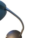 Vintage turquoise metal desk lamp / table lamp