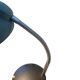 Vintage turquoise metal desk lamp / table lamp
