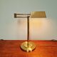 Articulated brass desk lamp, Boulanger (Belgium), 1970-80