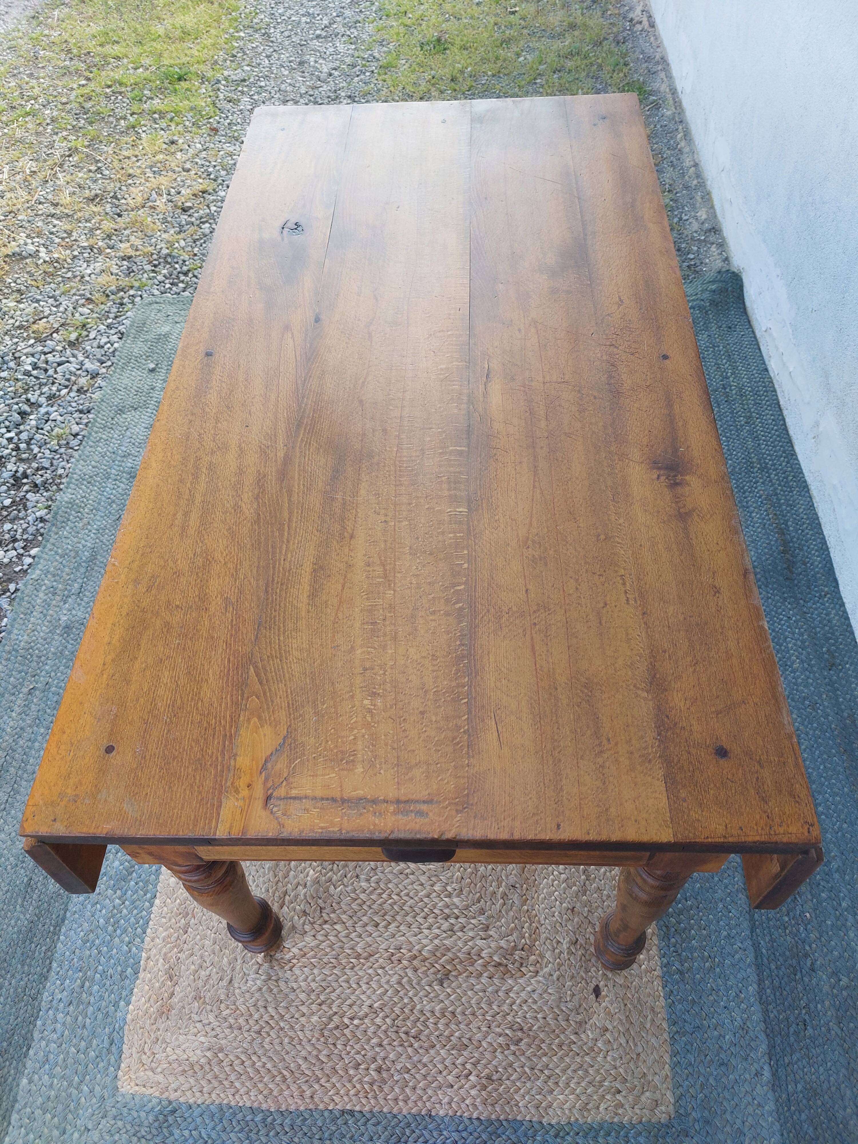 wooden table with extensions