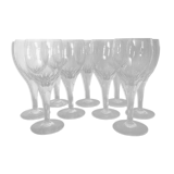 Lot de 9 verres en cristal