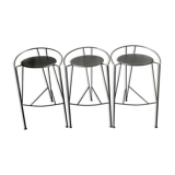 Stools model "lune d'argent" by Pascal Mourgue Fermob edition 1980