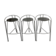 Stools model "lune d'argent" by Pascal Mourgue Fermob edition 1980