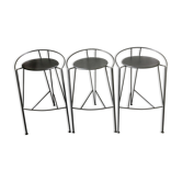 Stools model "lune d'argent" by Pascal Mourgue Fermob edition 1980