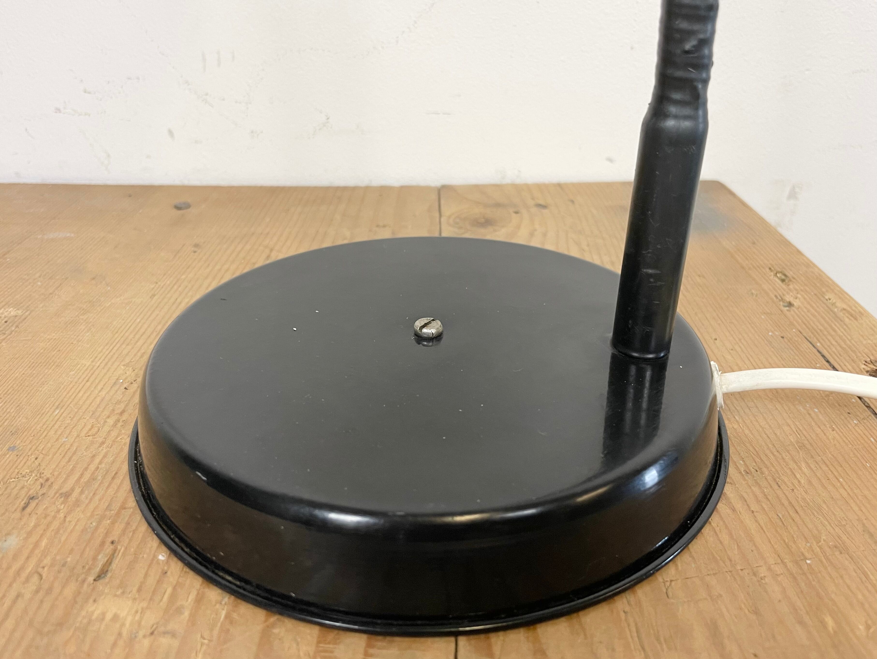 Black Industrial Gooseneck Table Lamp, 1960s