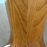 Mid Century Scandinavian pine table lamp 70's design minimalist