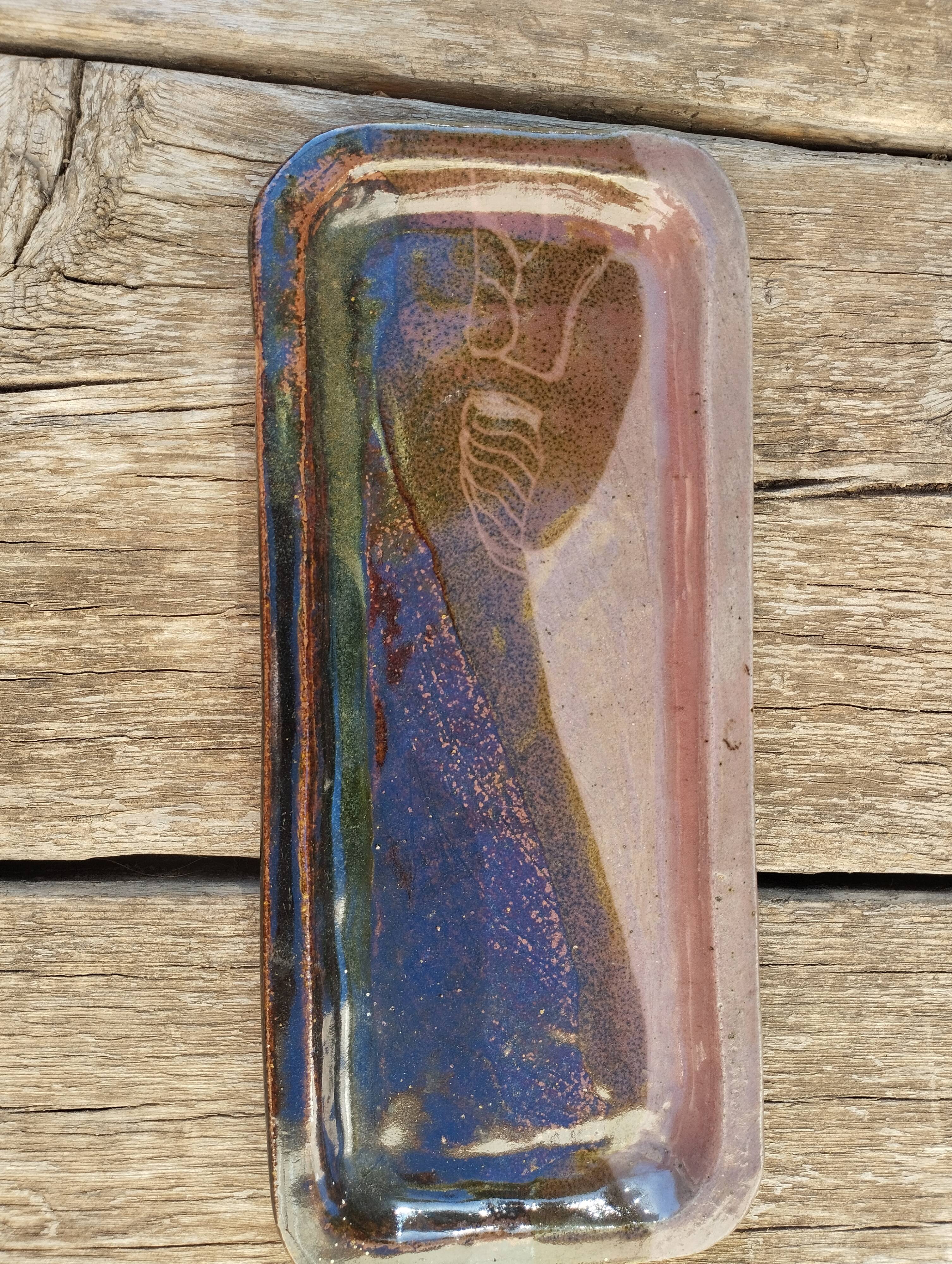 Handmade signed pocket tray