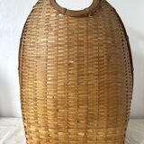 Woven rattan basket, storage or hanging basket