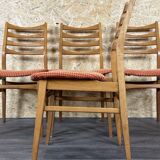 4x 60s 70s dining chair dining chair mid century Danish modern design