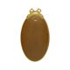 Classic Oval Gold Mirror Ribbon Decoration France 58cm