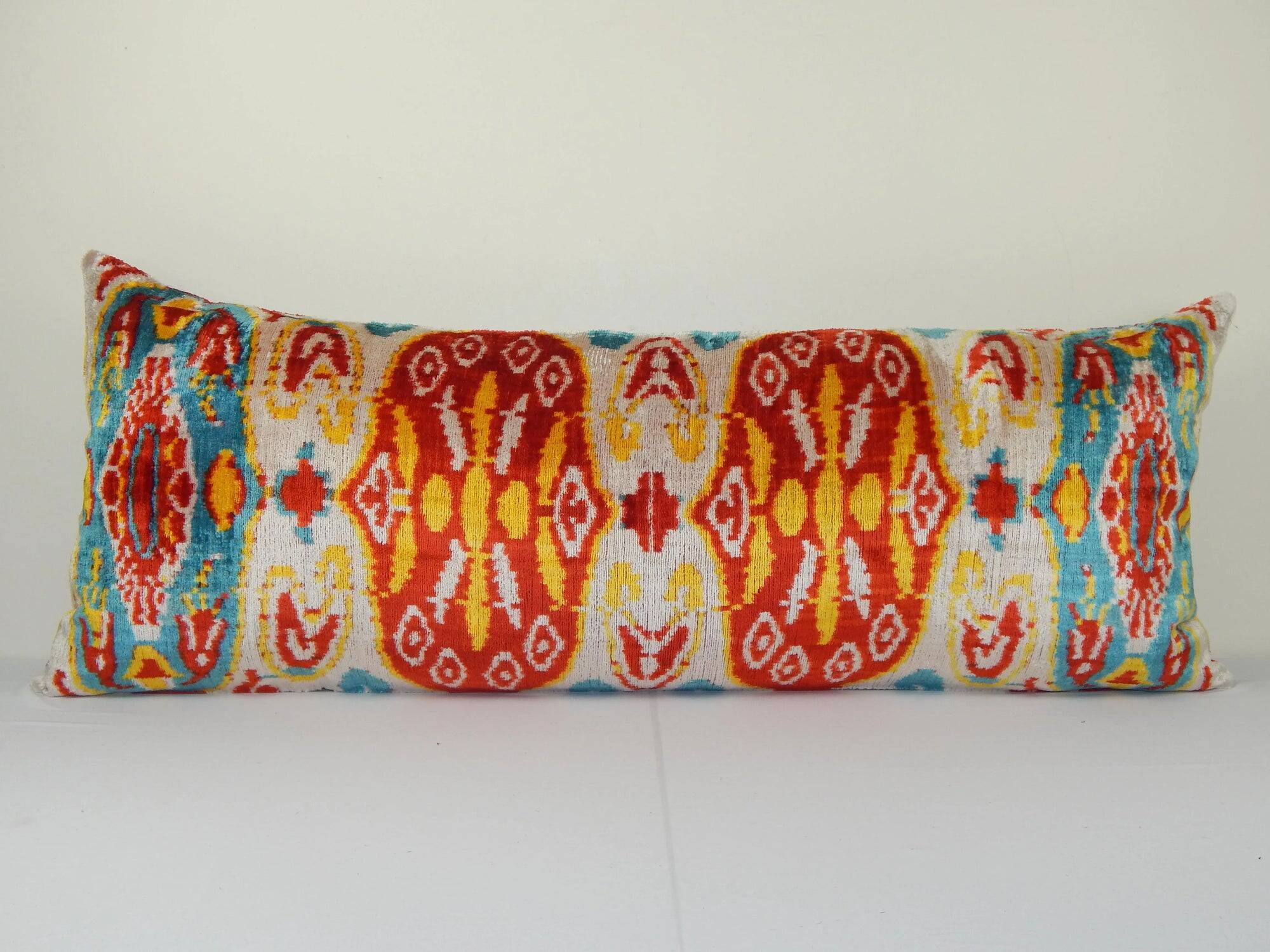 Vintage ikat cushion cover 107x41 cm