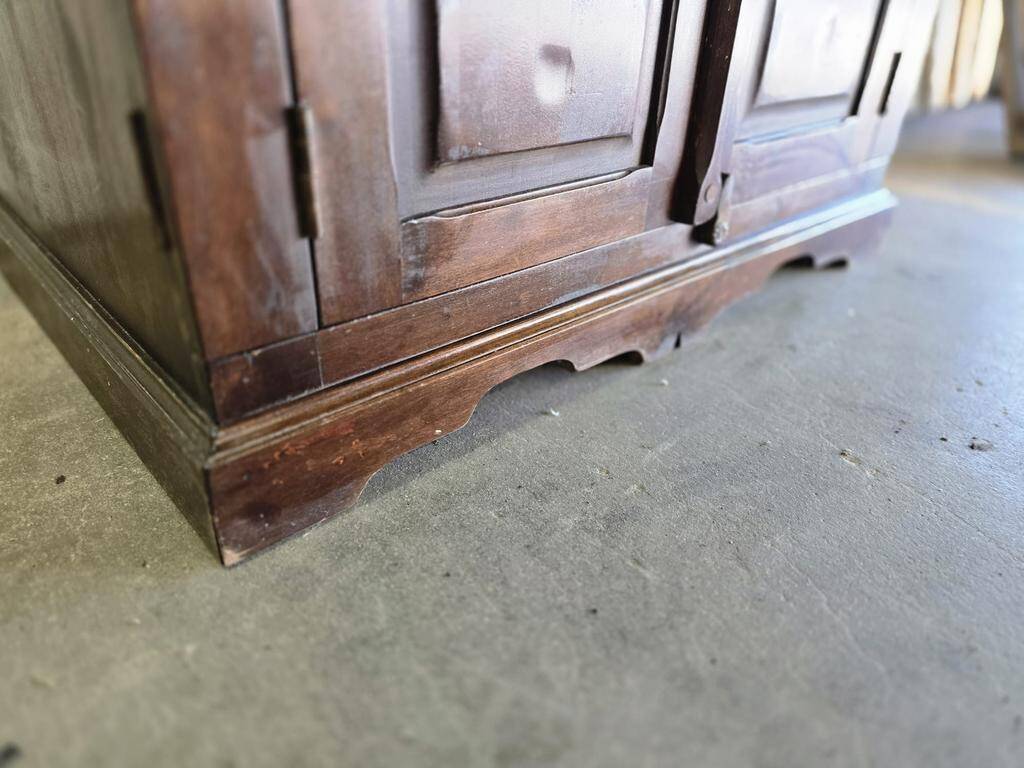 Vintage sturdy wooden storage cabinet / shelf / cupboard