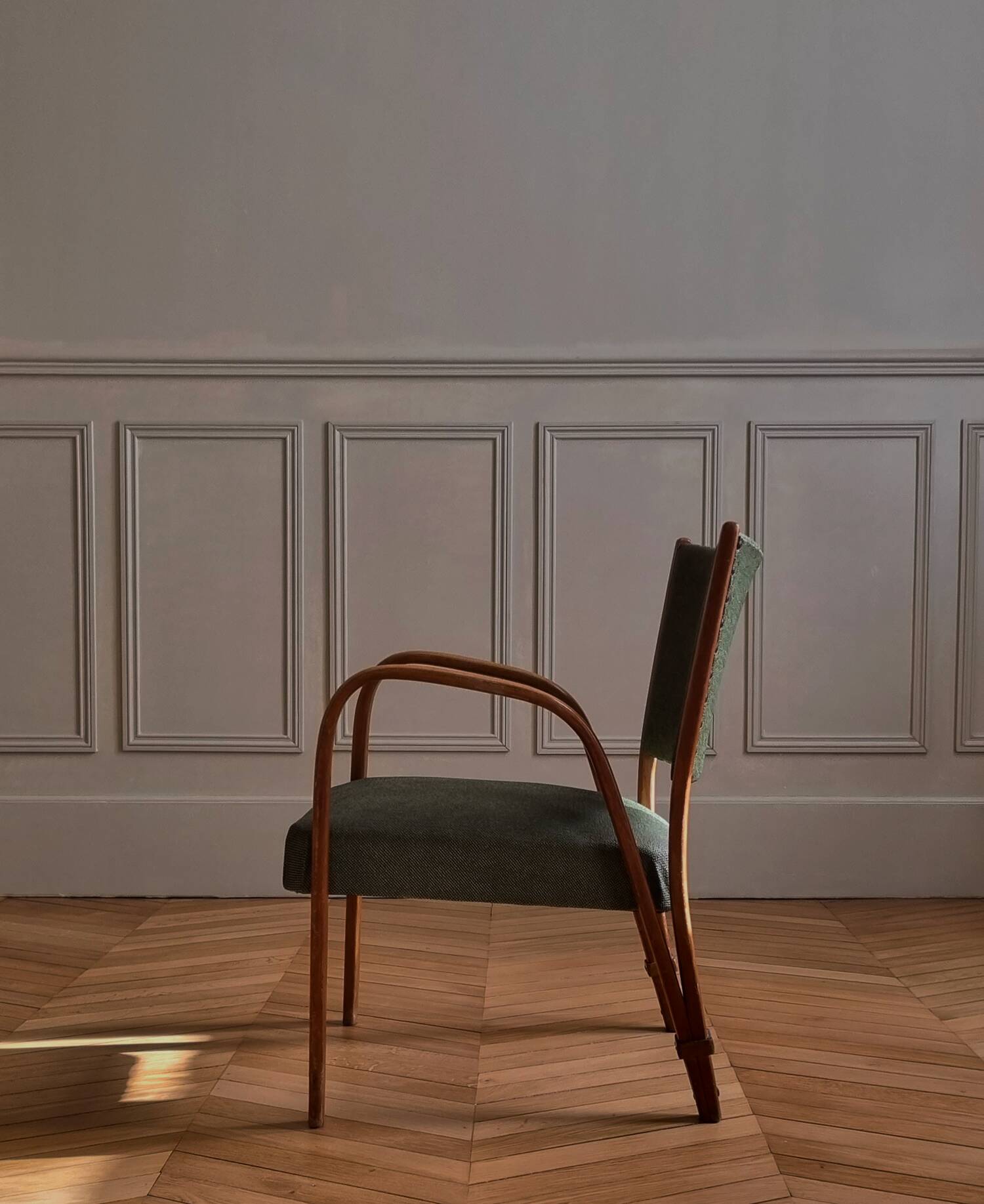 Fauteuil Bow Woods par Wilhem Von Bode pour Steiner