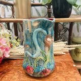 Vintage slip pitcher vase