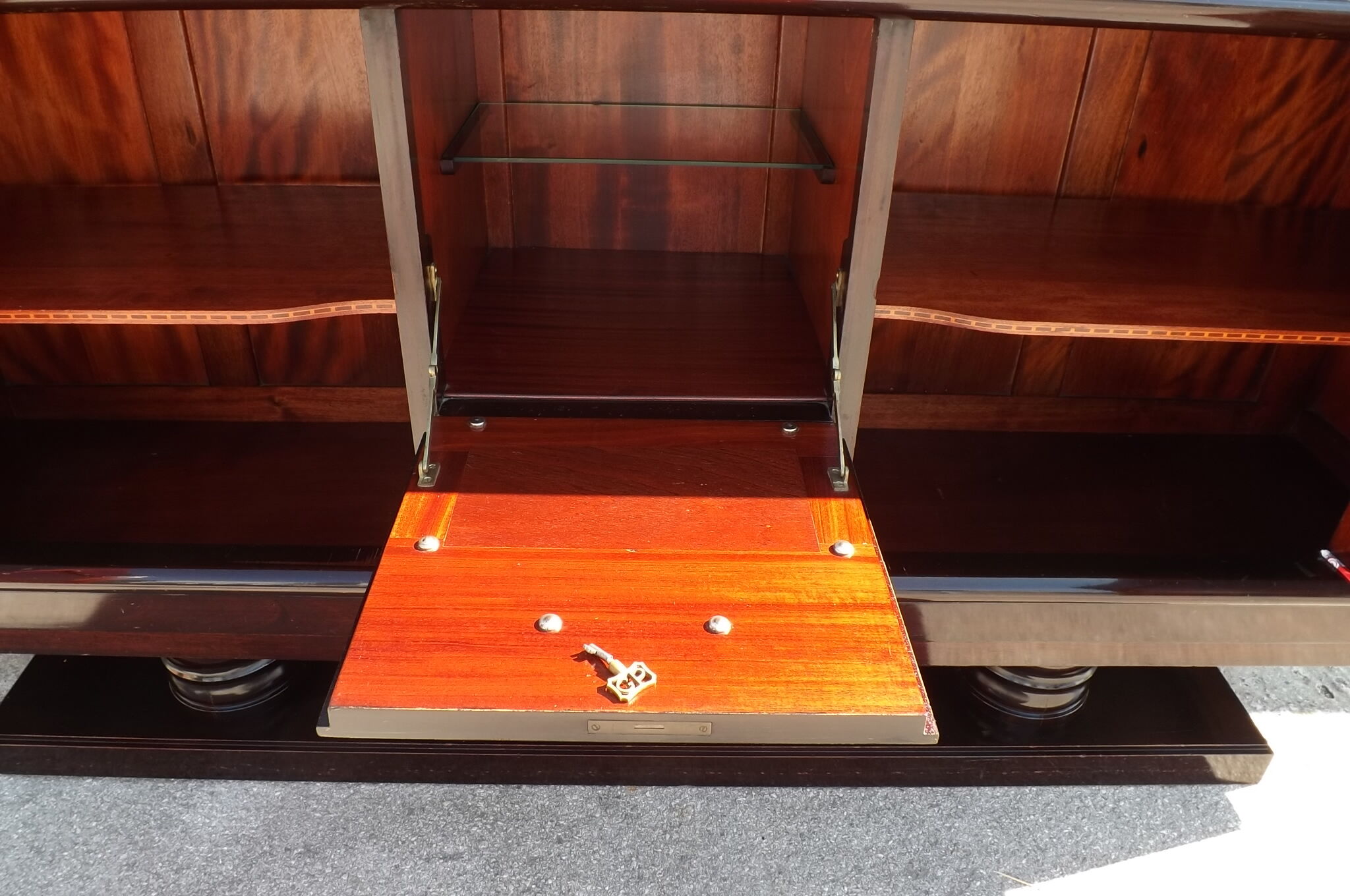 Mahogany buffet by Gaston Poisson, 1925-1930