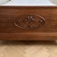 Antique carved wooden double bed