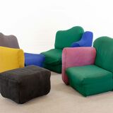 Cannaregio Modular Sofa with Footrest by Gaetano Pesce for Cassina, Italy 1986